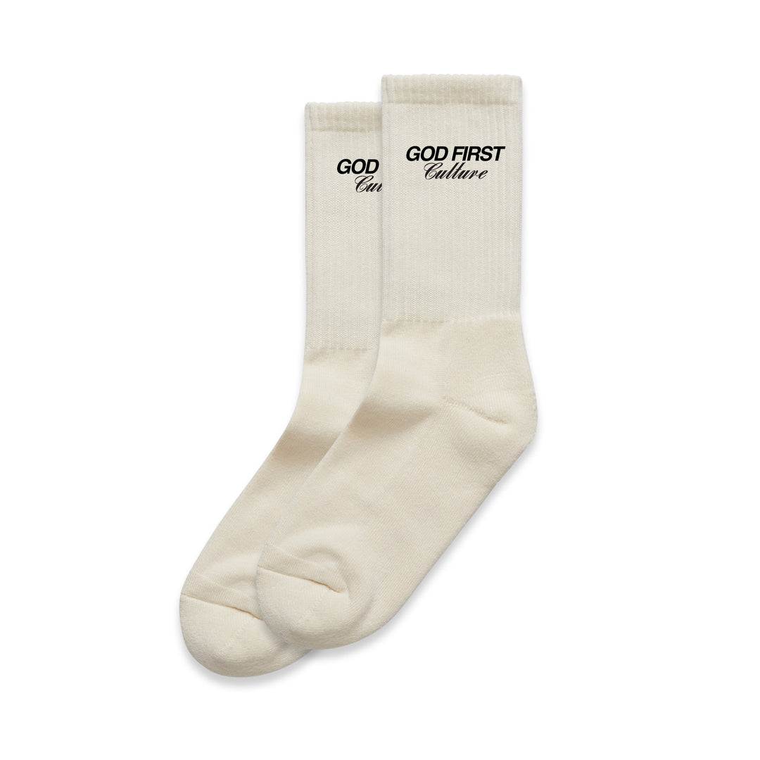 Off White God First Socks - 2 Pairs (Mens sizing)